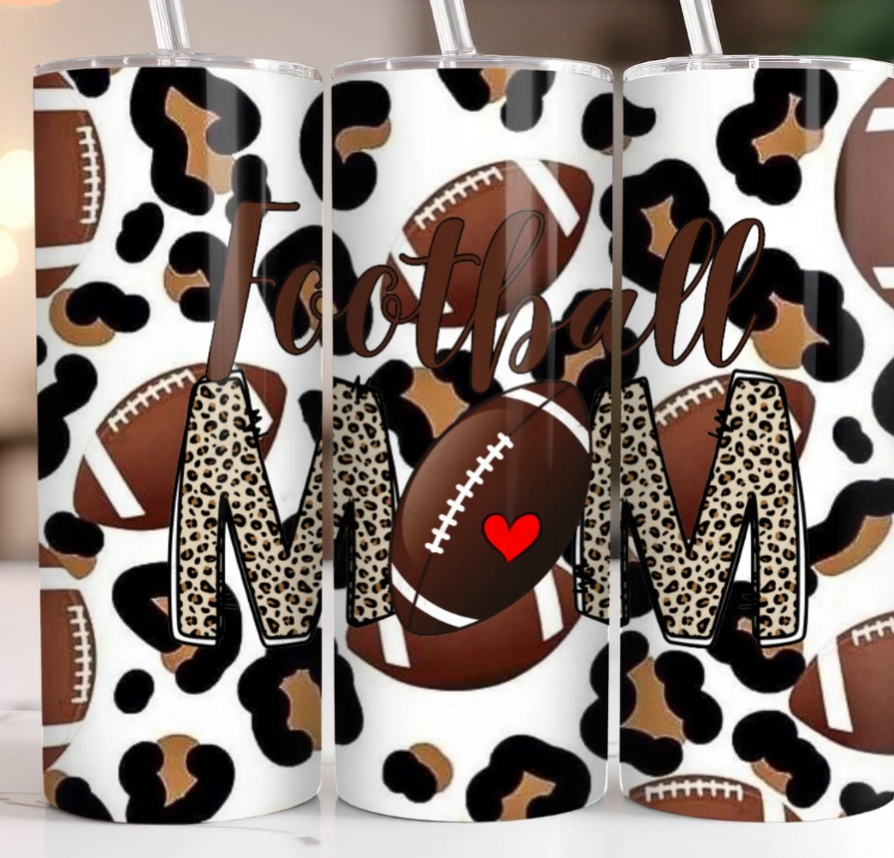 Football Mom Tumbler 20 OZ