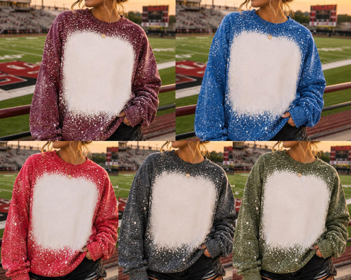 Bleached Friday Night Lights Football Sweatshirt, Game Day Crewneck, Western Fall Style