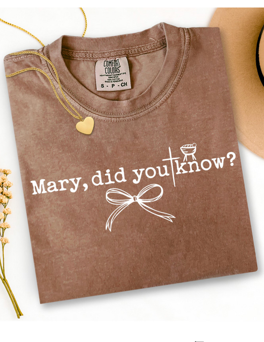 Mary did you know