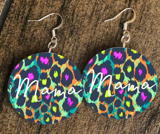 Colorful Mama Animal Print Earrings