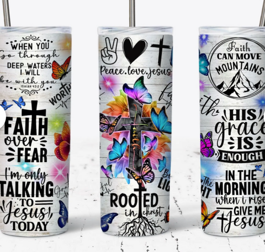 Faith Over Fear Tumbler 20 OZ
