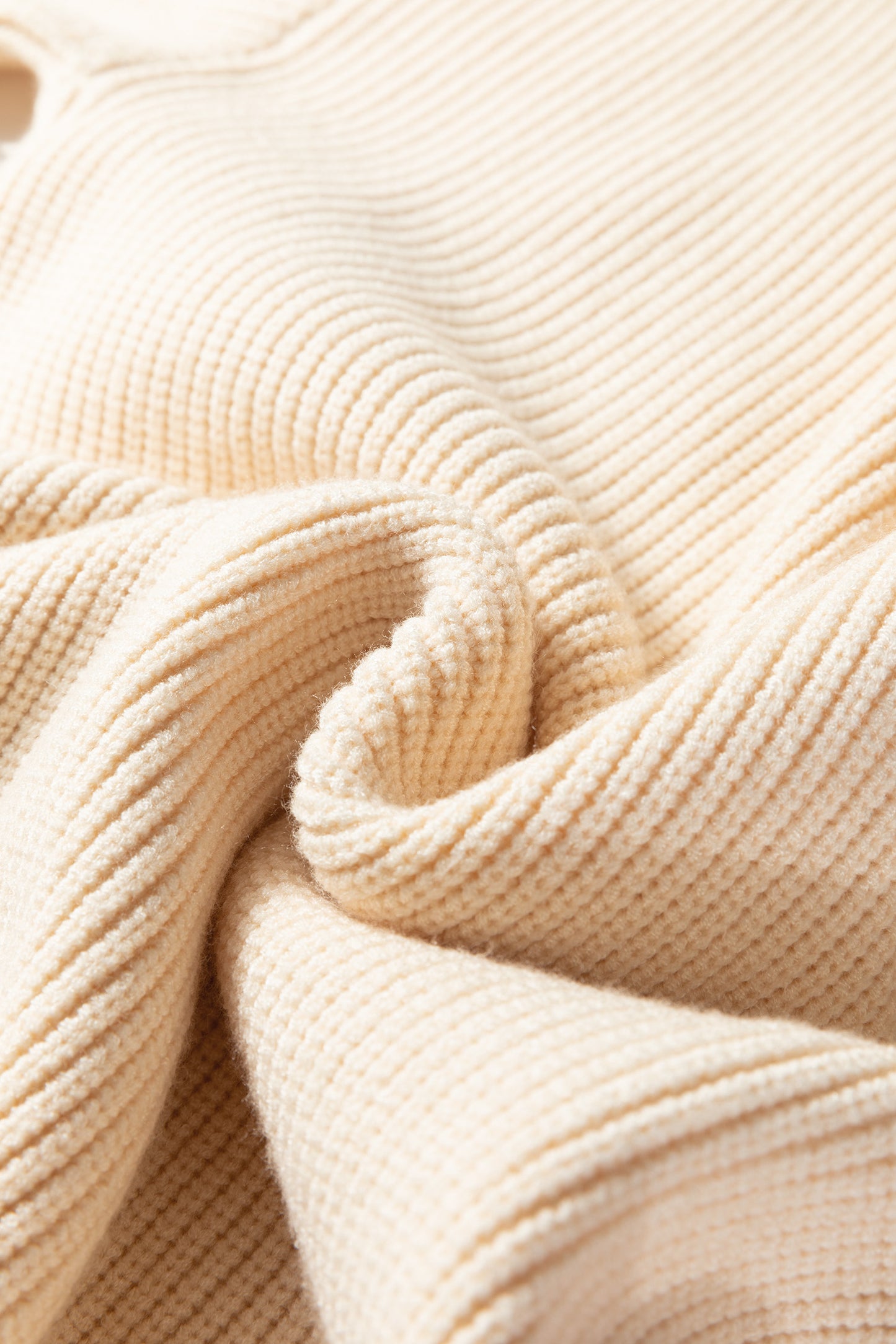 Red Dahlia Ribbed Knit Ribbon Knot Backless Drop Shoulder Sweater